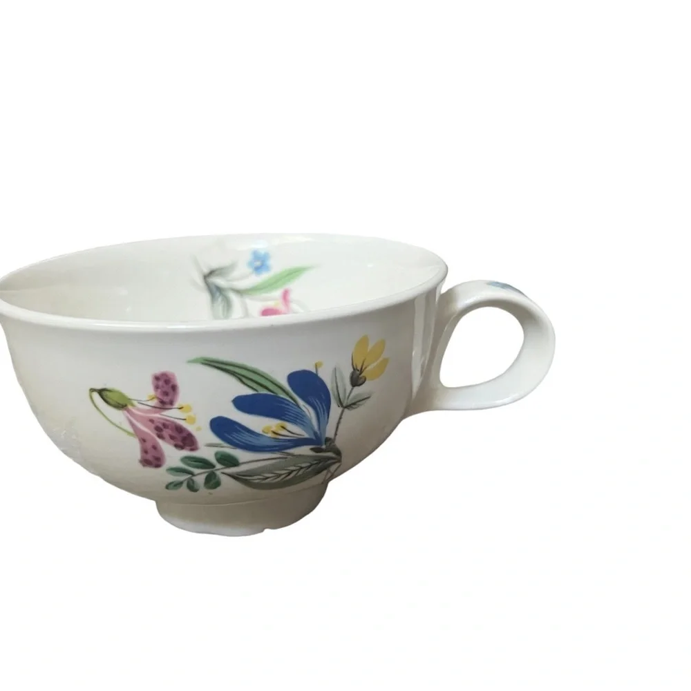 3 Hall Hallcraft Eva Zeisel Bouquet Bread & Butter Oval Plate + Teacup & Saucer
